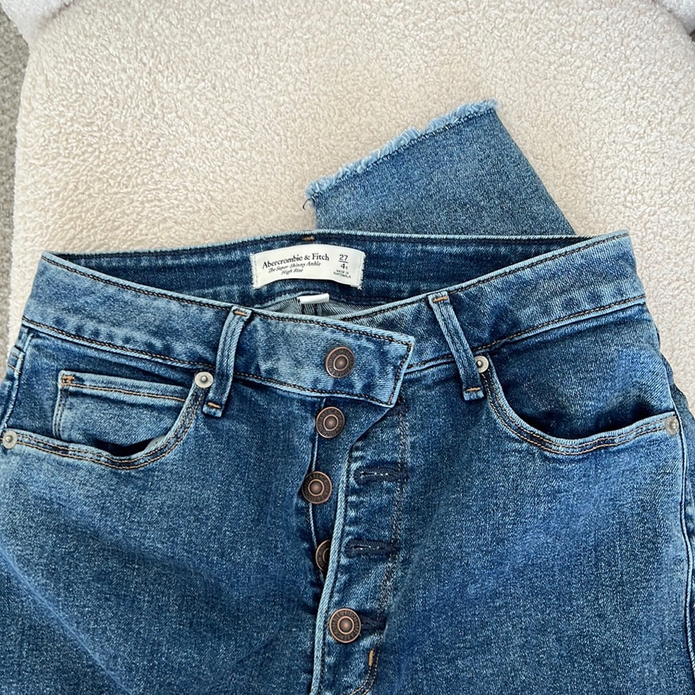 Abercrombie Skinny Ankle High Rise Curve Love